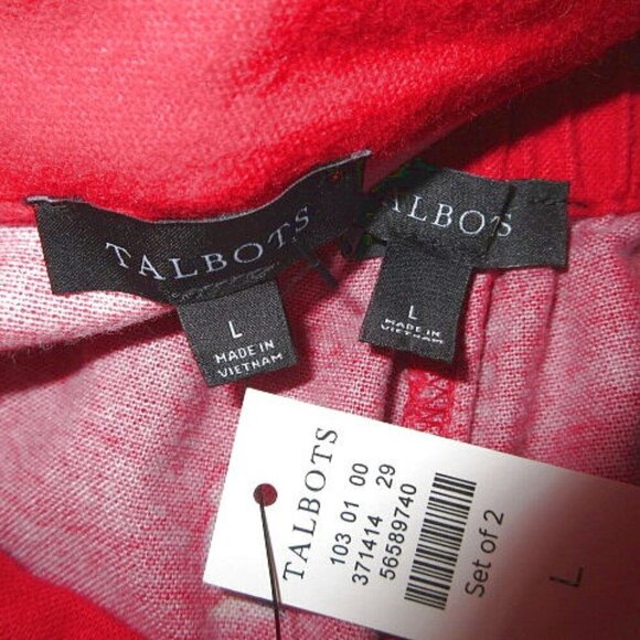 Talbots Womens Flannel Pajamas Size L Dancing Penguins Top & Pants 2 Piece NEW - Picture 6 of 12